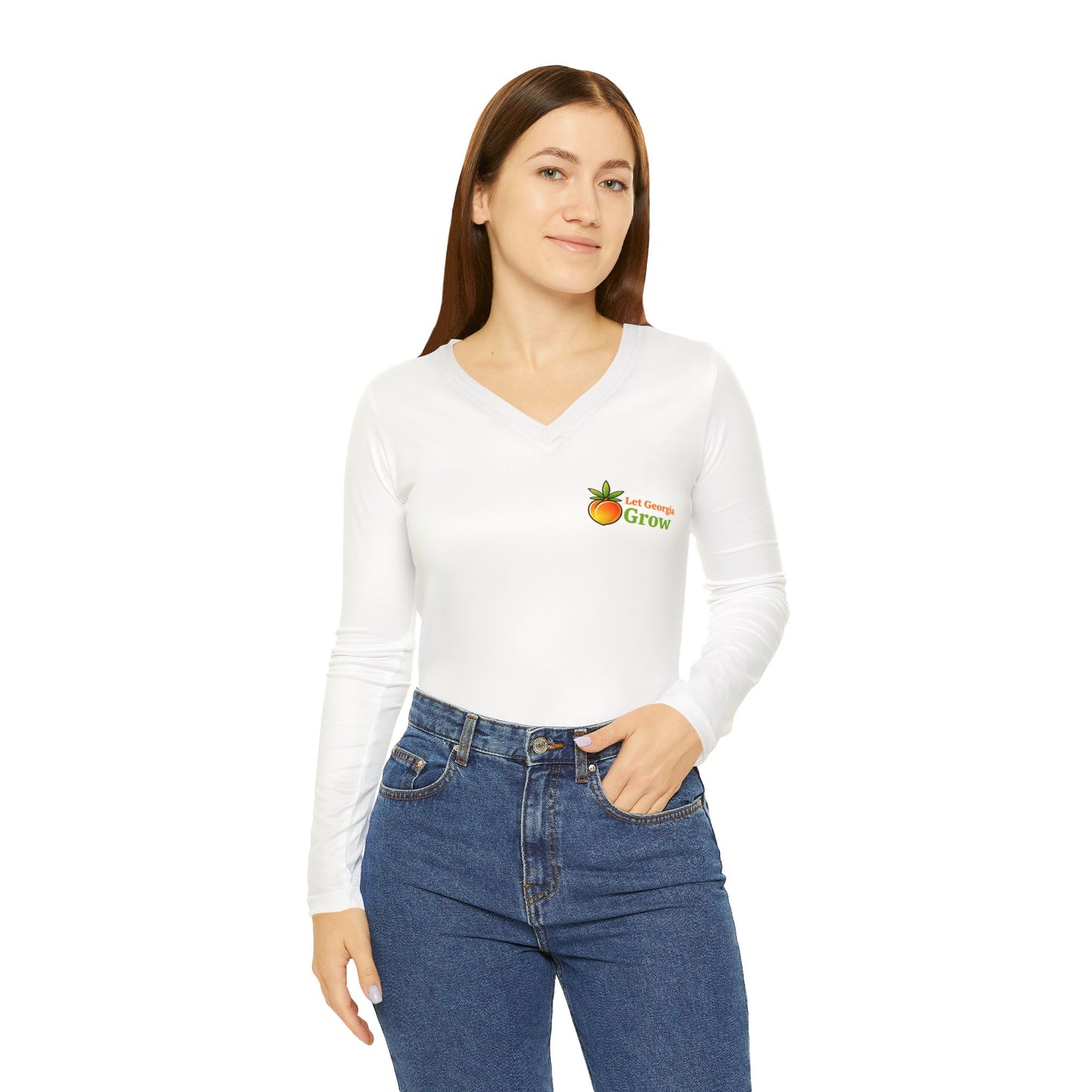 Women's Long Sleeve V-Neck