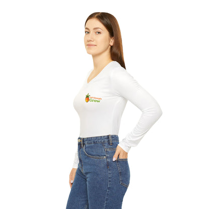 Women's Long Sleeve V-Neck